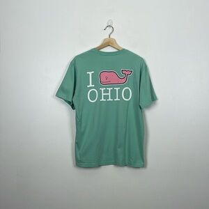 Vineyard Vine I Whale Ohio Short Sleeve 1 Pocket Men S Pullover T Shirt Green
